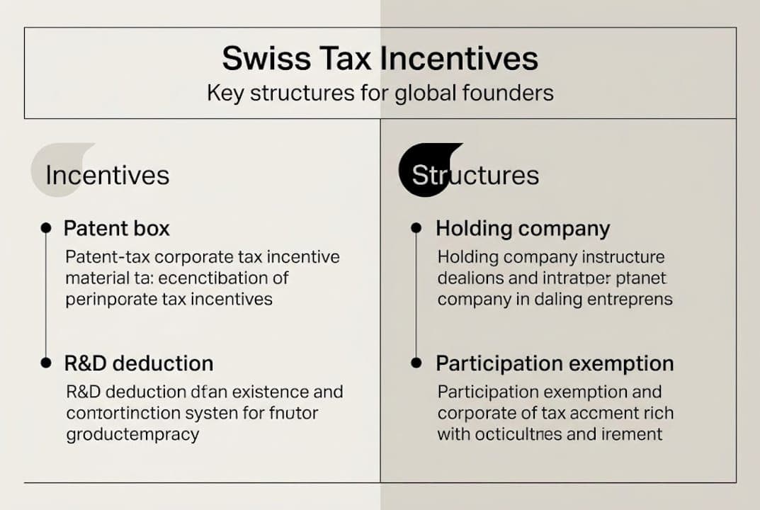 Swiss corporate tax incentives overview
