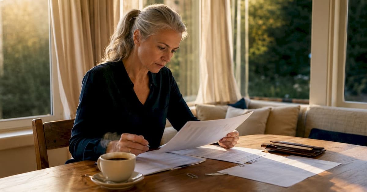 Analyst reviewing financial documents in a Swiss office